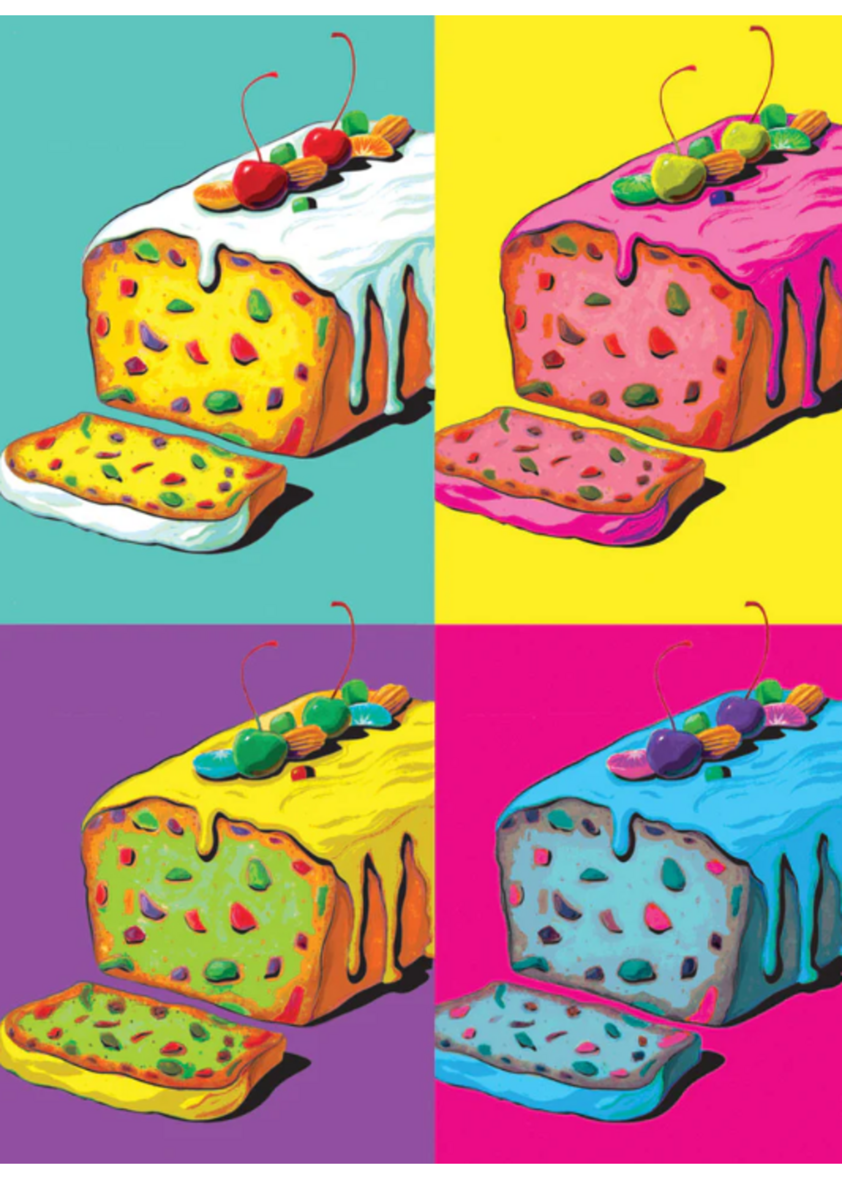 Card Xmas Warhol Fruitcake