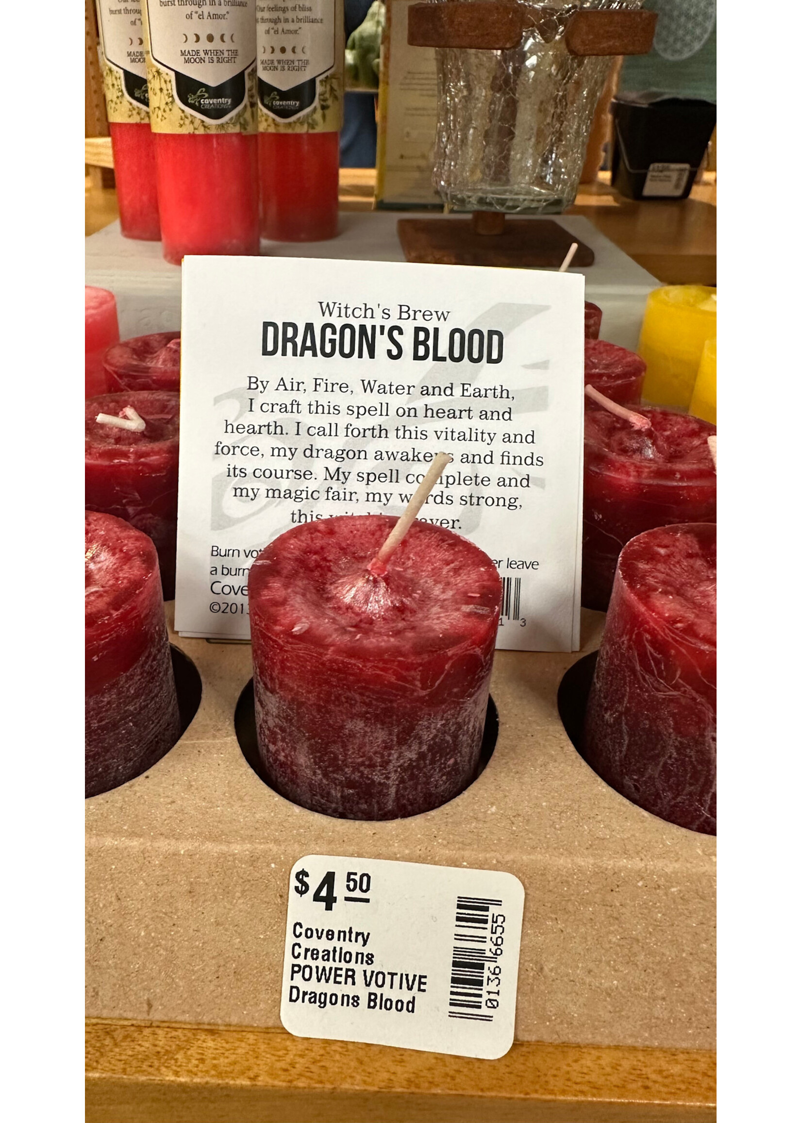 Coventry Creations POWER VOTIVE Dragons Blood
