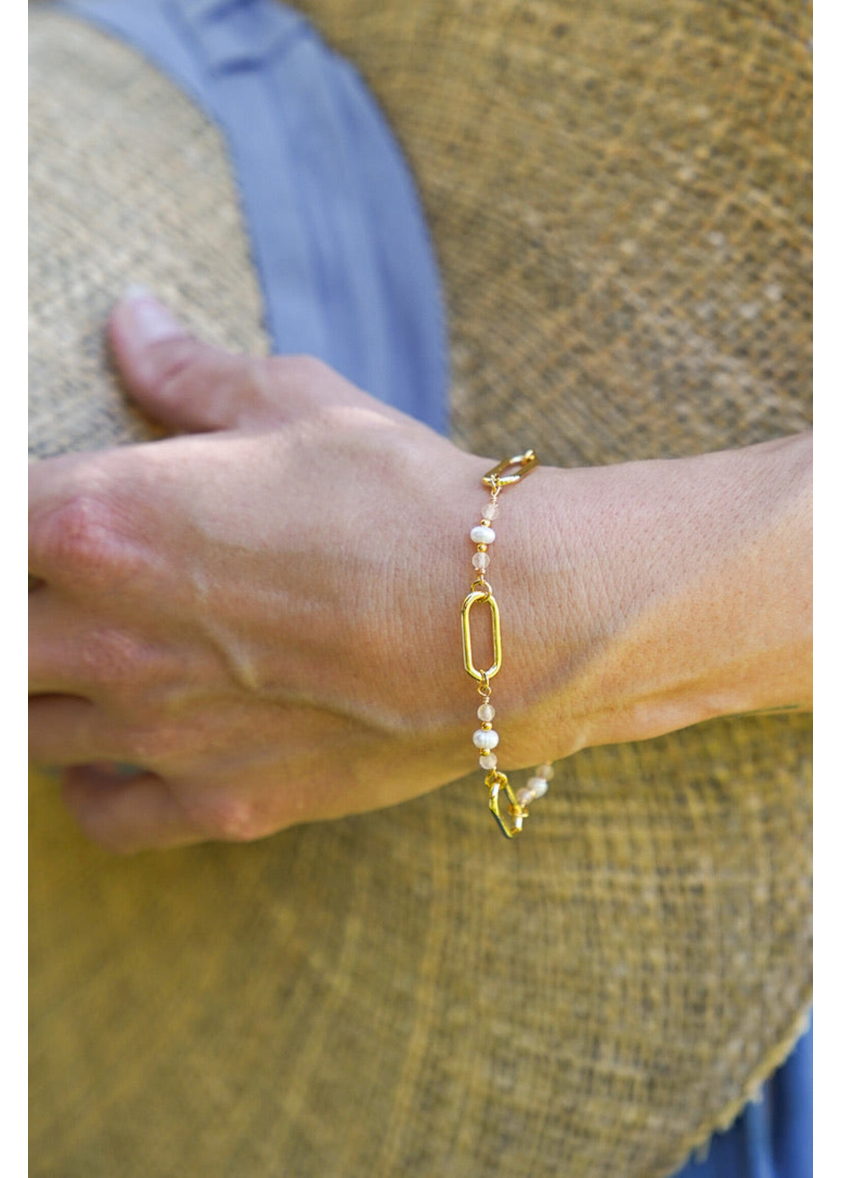 Bali Queen Energy Link Pearl & Rhodonite