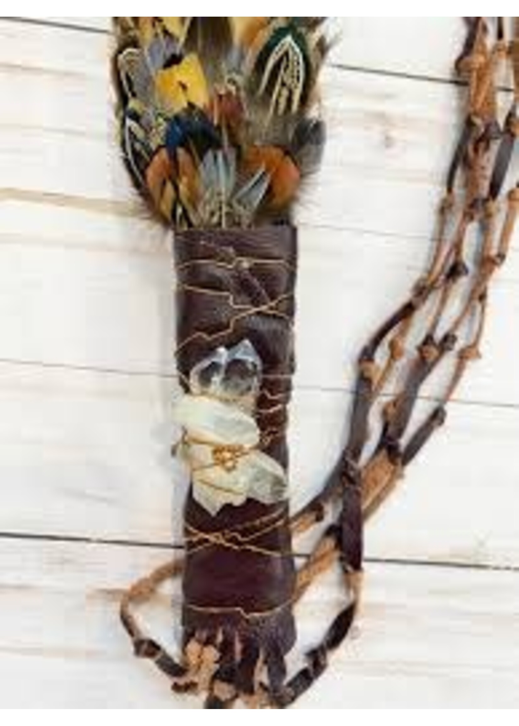 Feather Large Molton Lava with Crystal