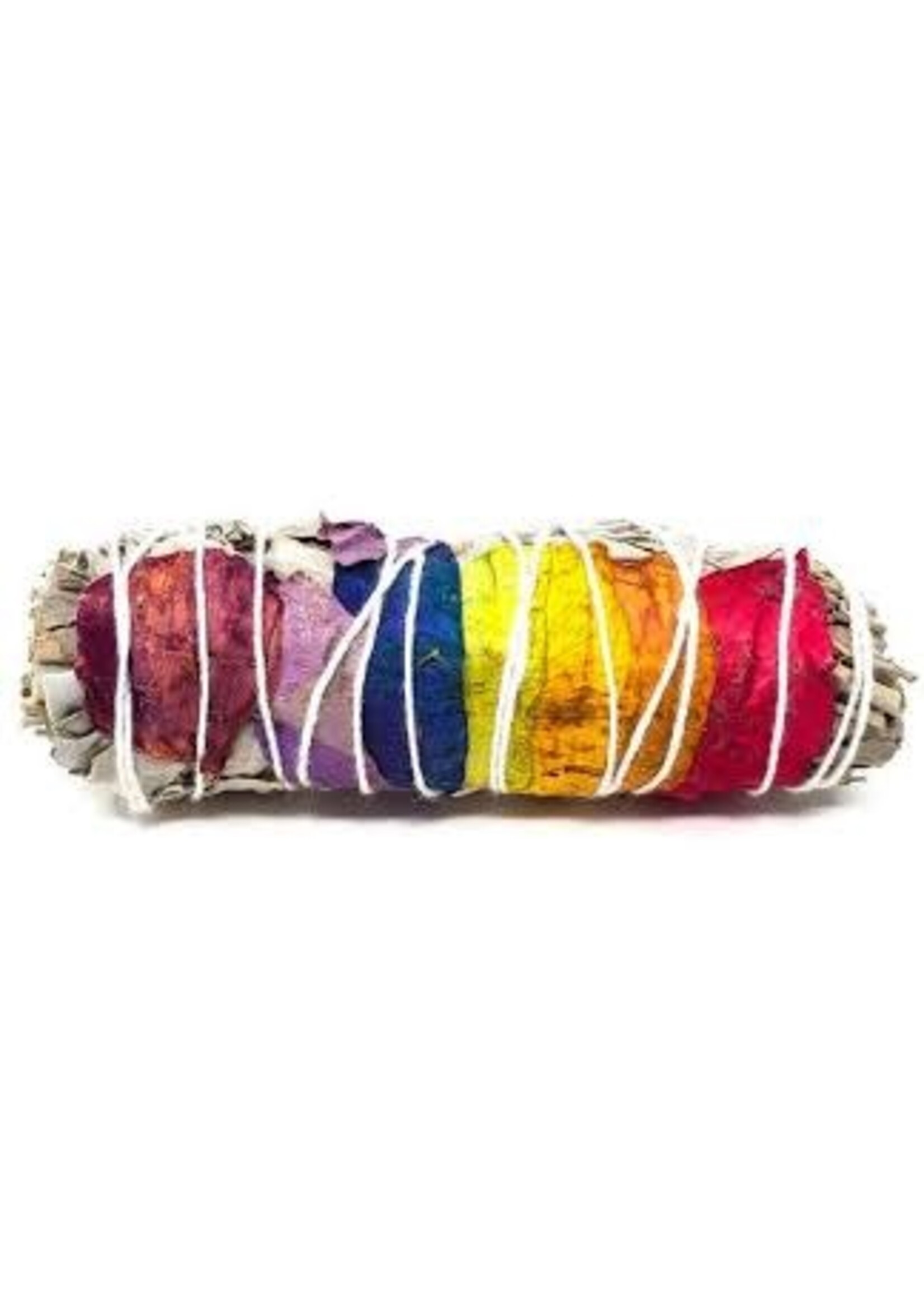 Smudge Stick Rainbow Sage 4"
