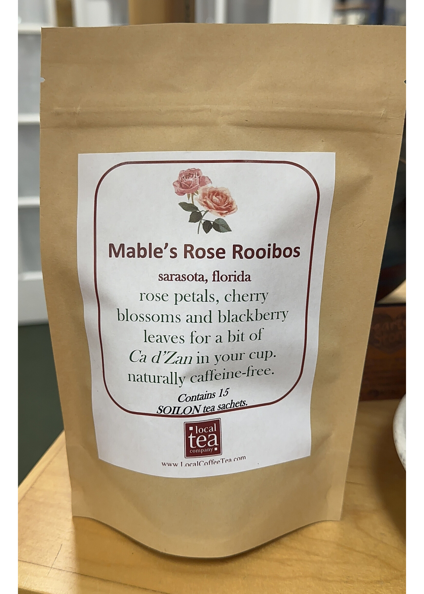 Local Tea Mable's Rose Rooibos Tea 15 sachets