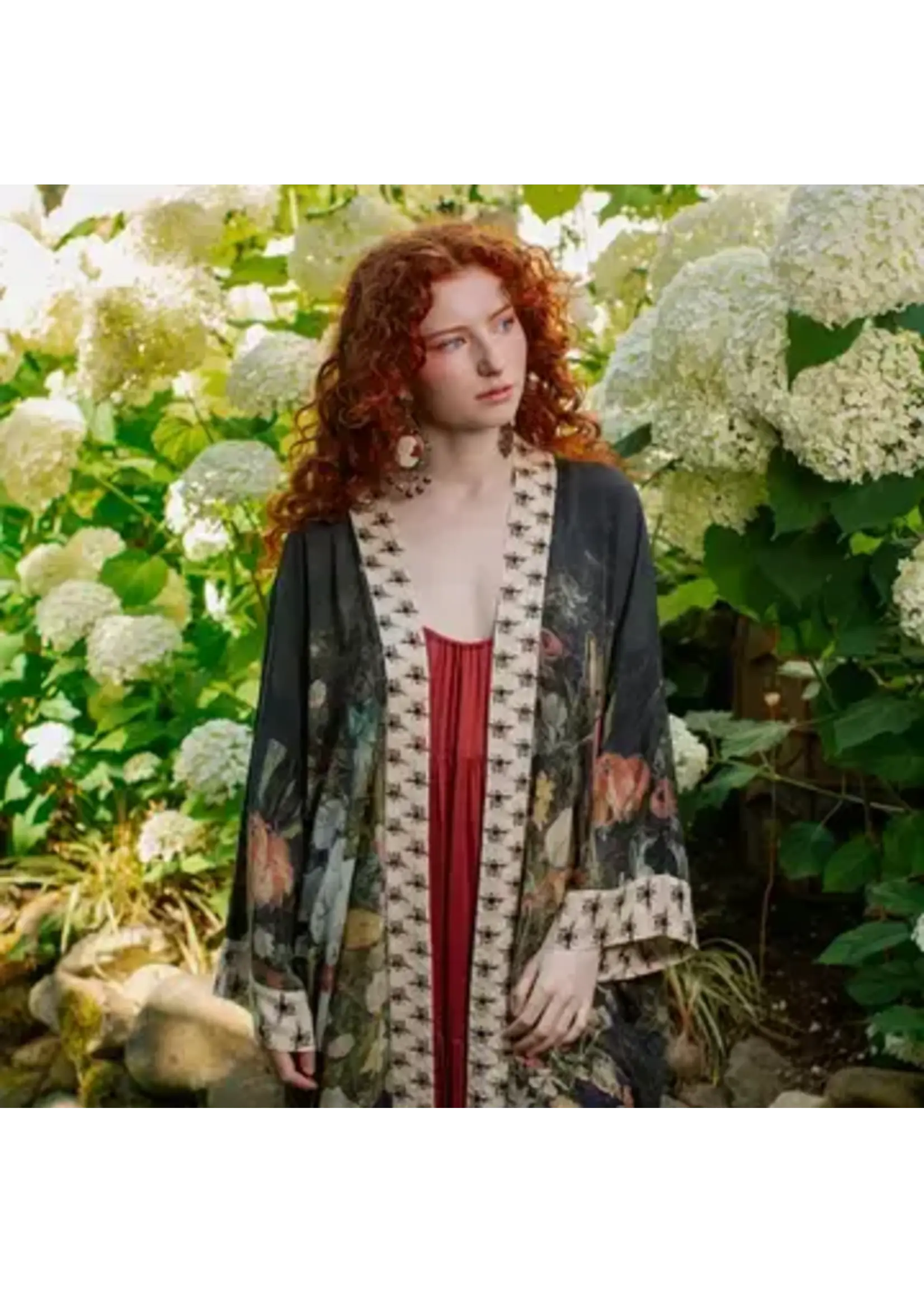 Kimono Robe  I Dream In Flowers Opera Duster