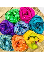 Recycled Silk Scarf Asst.