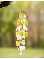 Woodstock Butterfly Capiz - Patina Green/Marigold