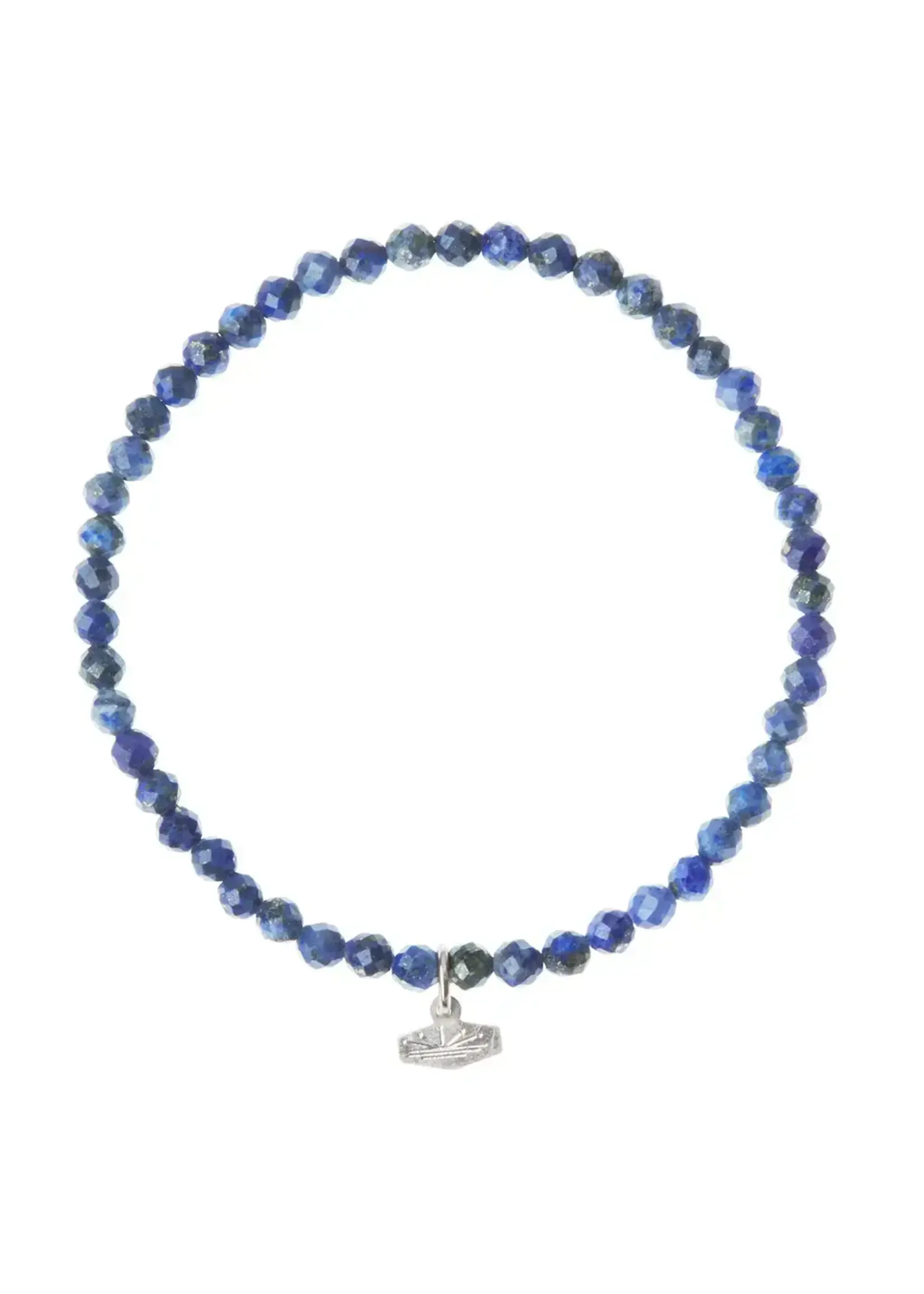 Bracelet Stacking Lapis Silver