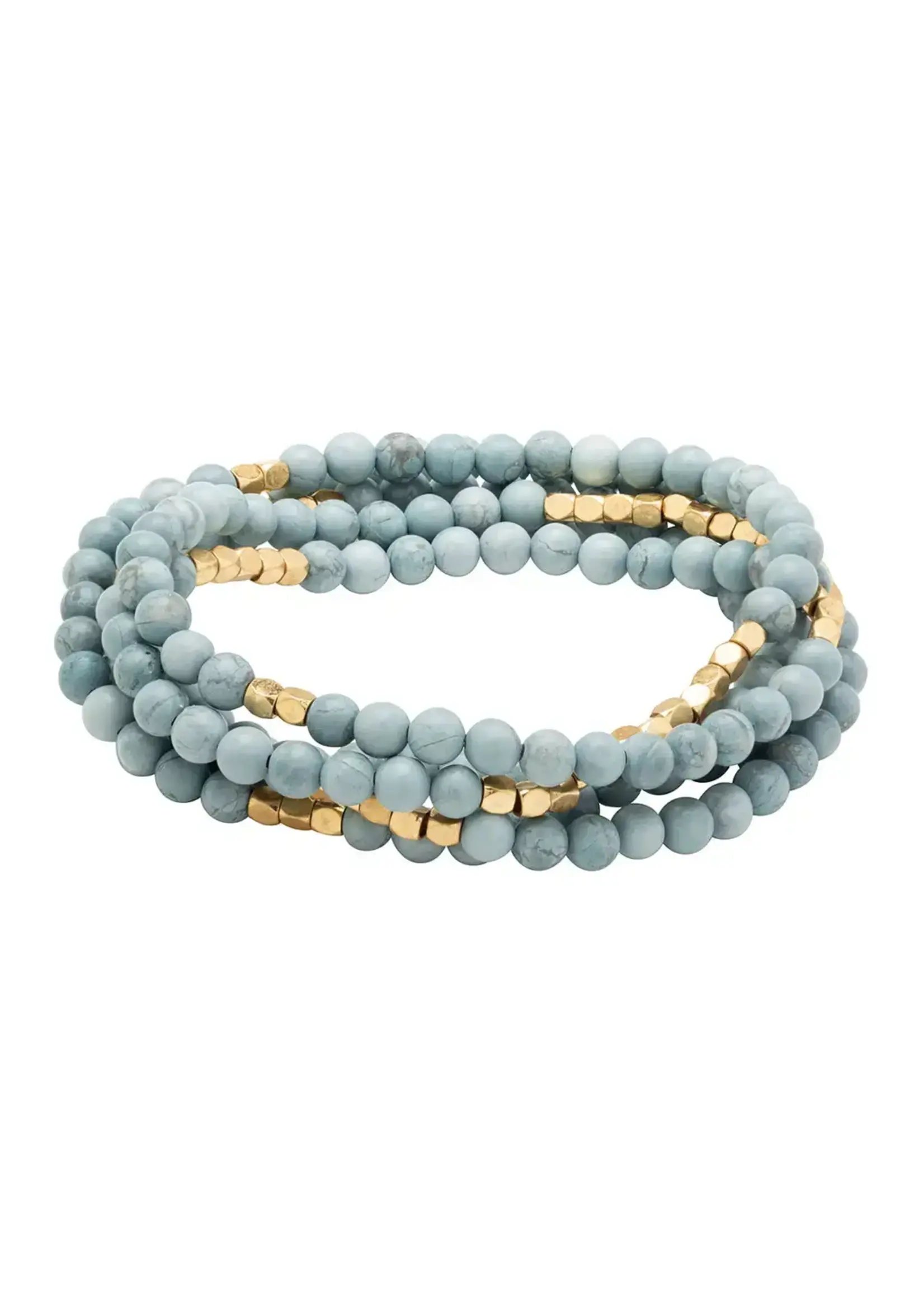Bracelet/Necklace Stone Of Harmony Blue Howlite
