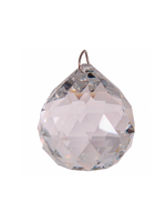 Clear Crystal Faceted Prism 30mm