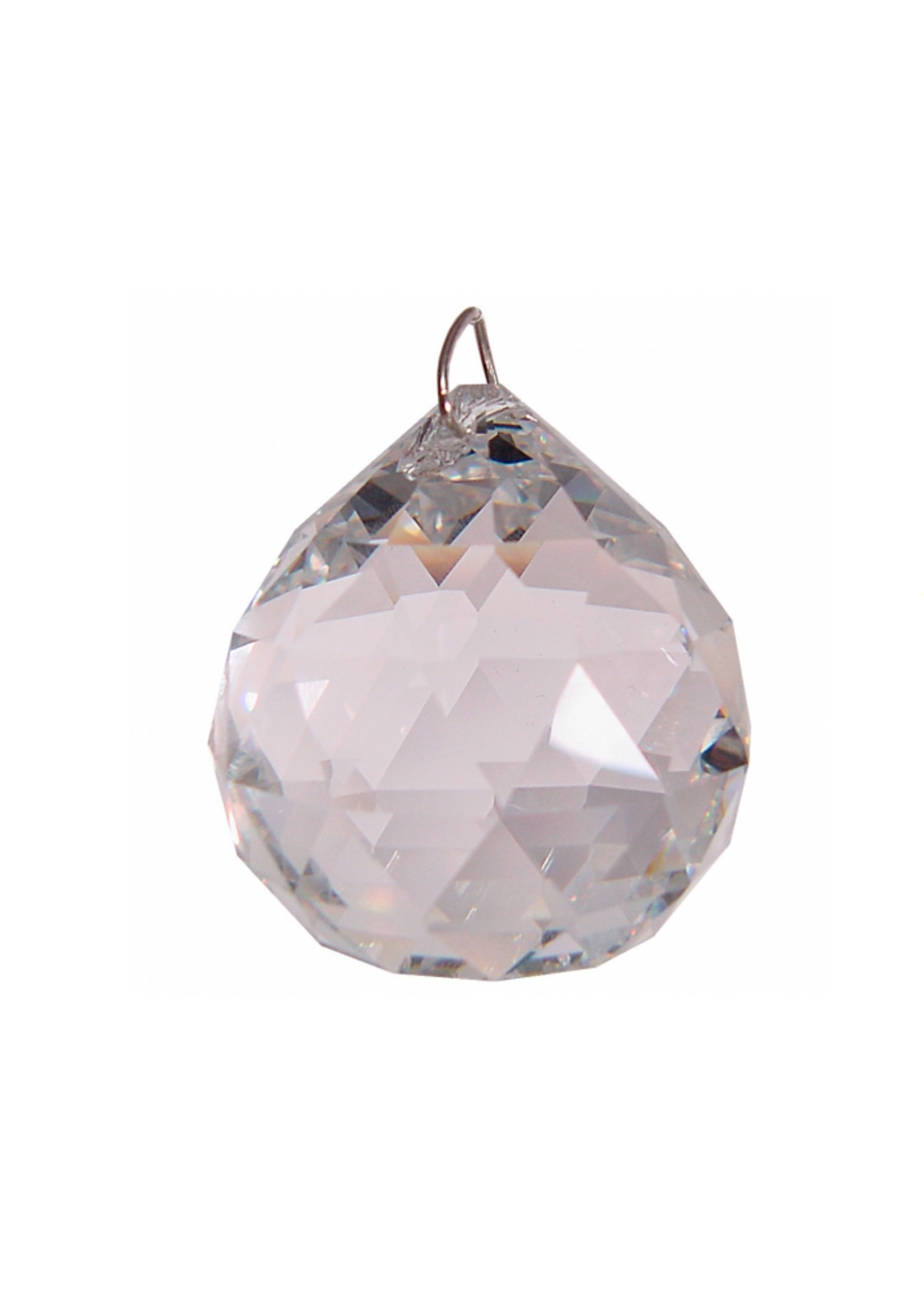 Clear Crystal Faceted Prism 30mm