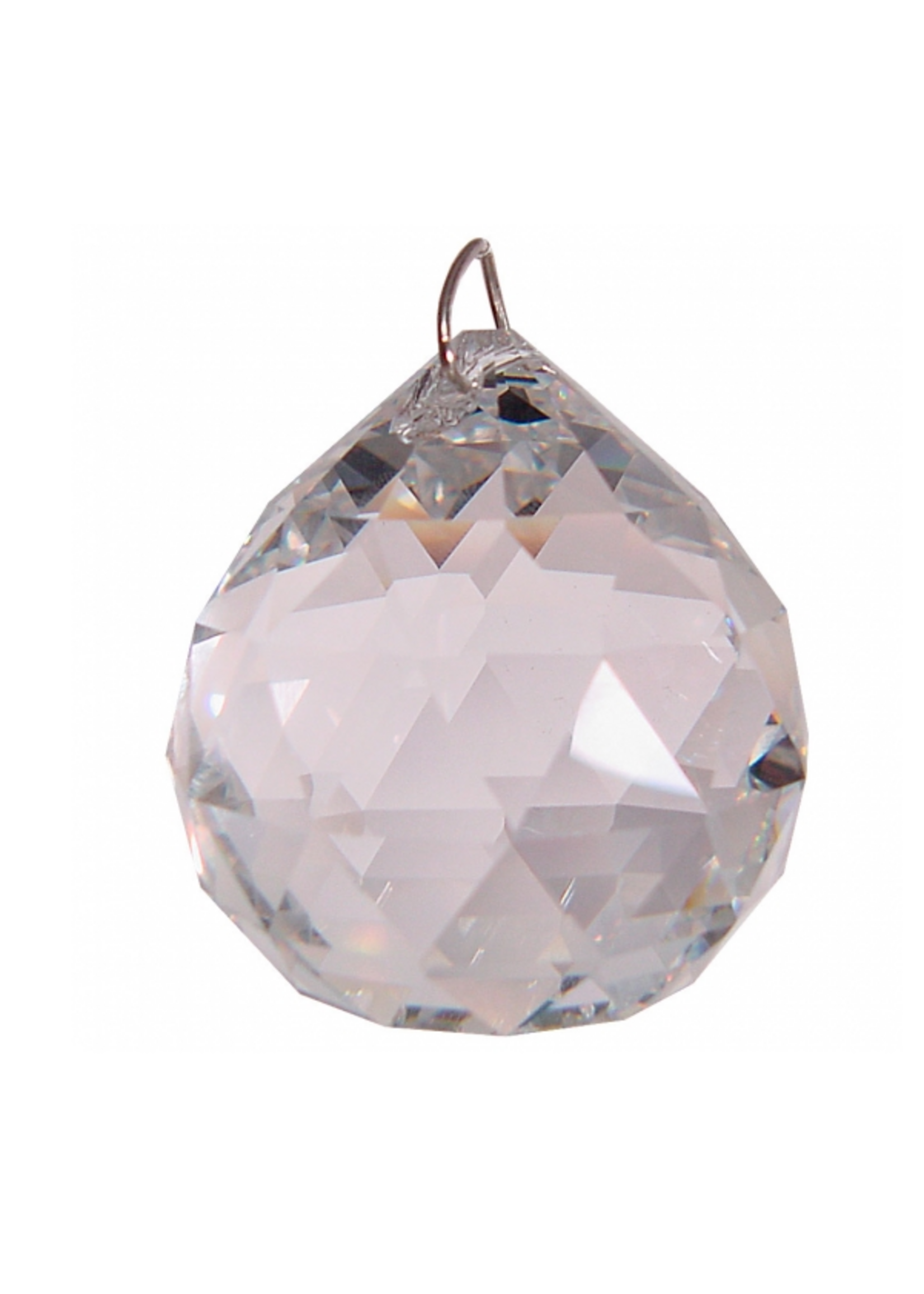 Clear Crystal Faceted Prism 20mm