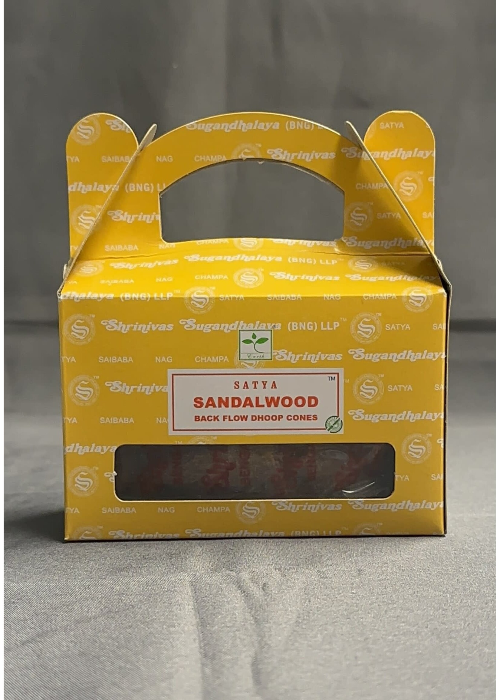 Satya Sandalwood Backflow Dhoop Cones