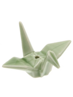 Paper Crane Incense Holder Light Green