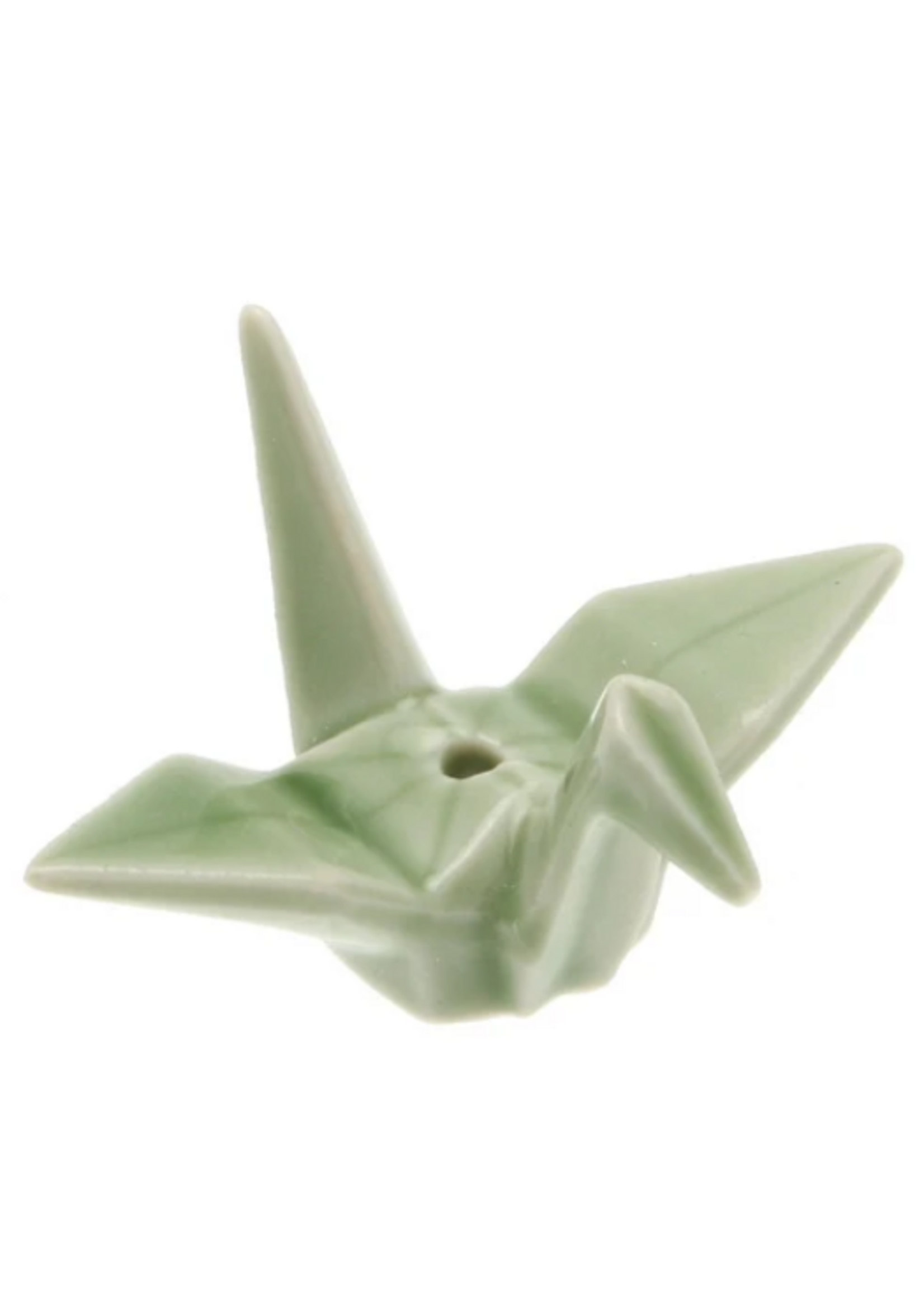Paper Crane Incense Holder Light Green