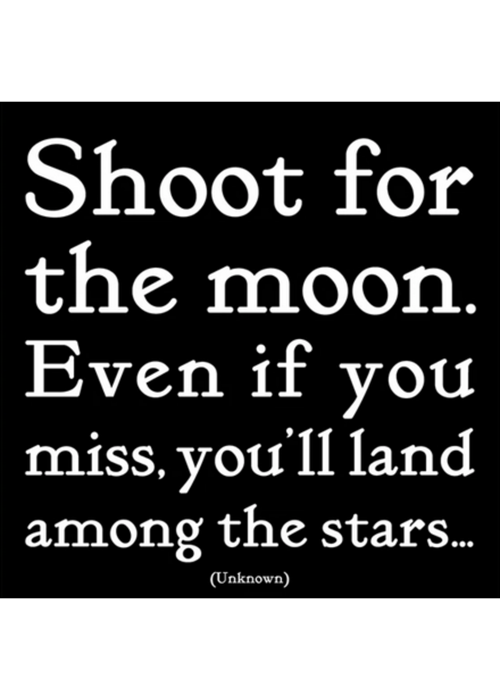 Quotable Magnet Shoot for the Moon