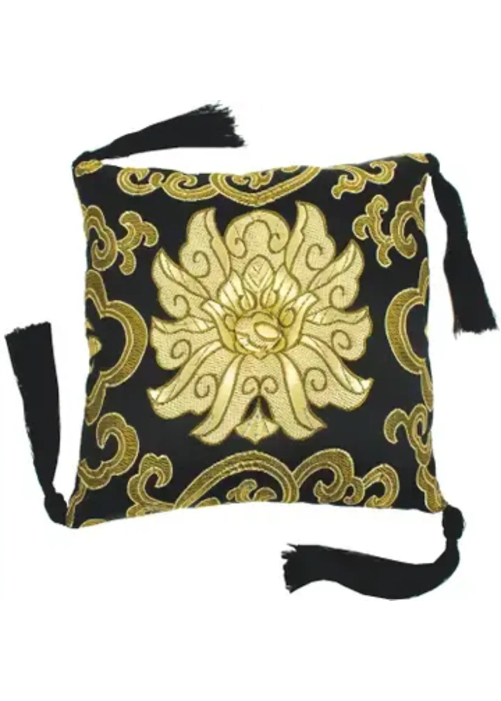 DZI Black Singing Bowl Pillows 7"