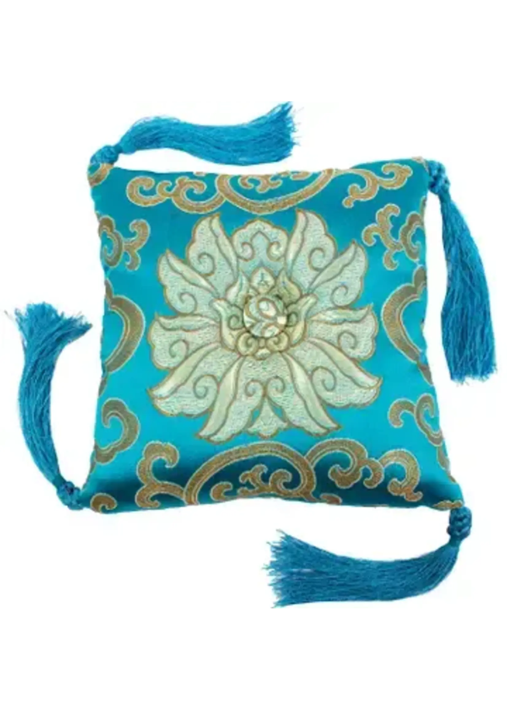 DZI Turquoise Singing Bowl Pillows 7"
