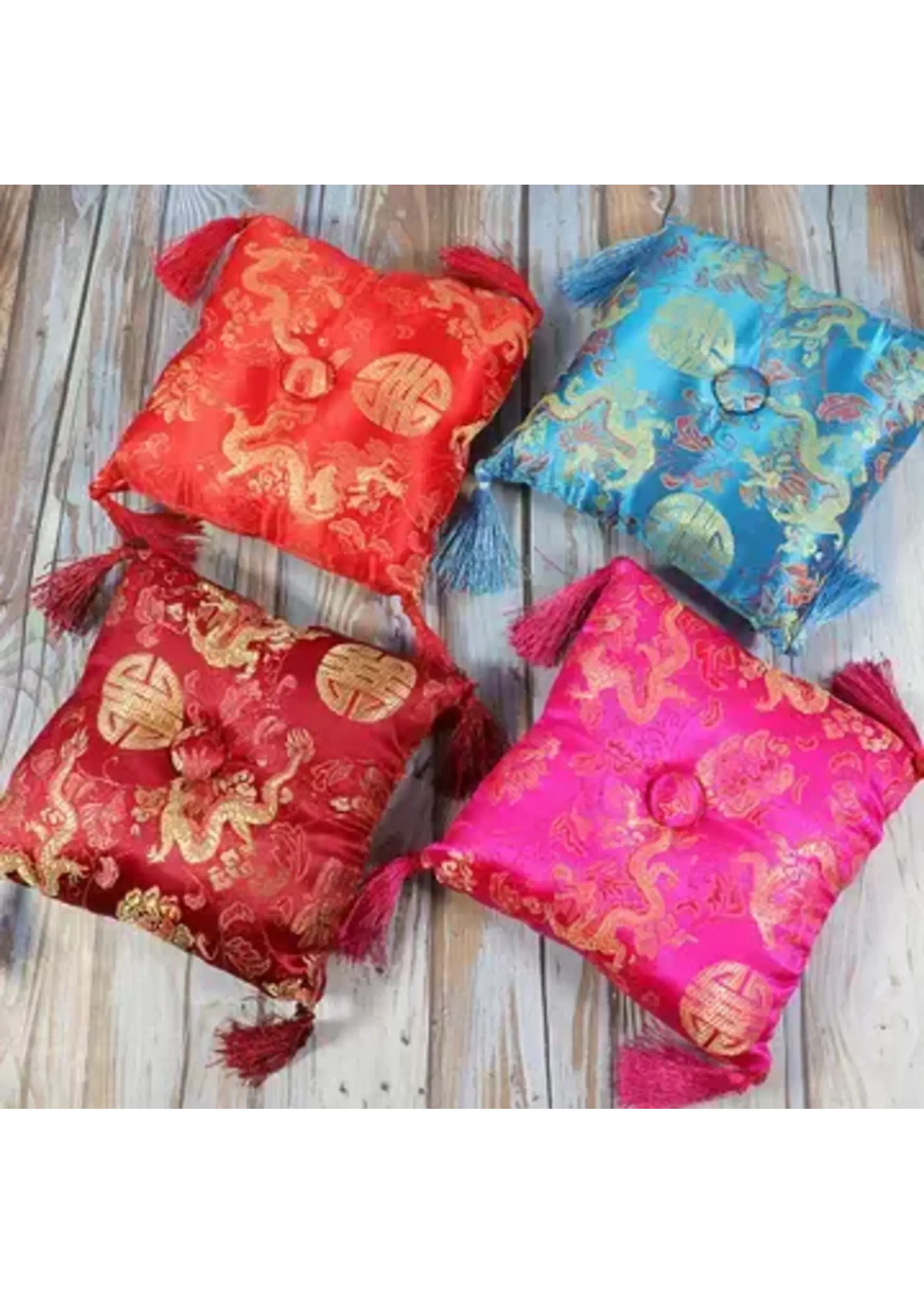 DZI Turquoise Singing Bowl Pillows 7"