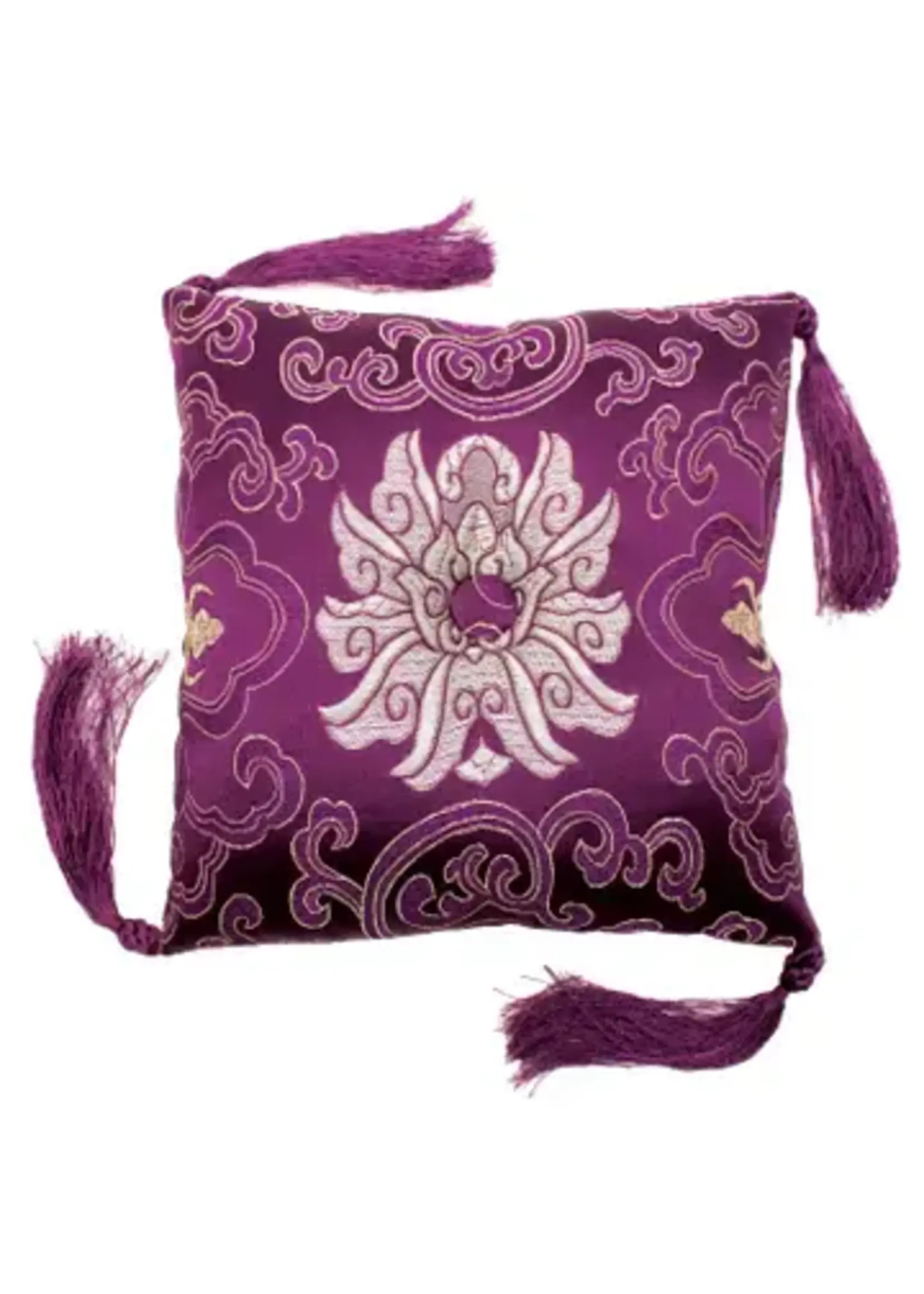 DZI Purple Singing Bowl Pillow 7"