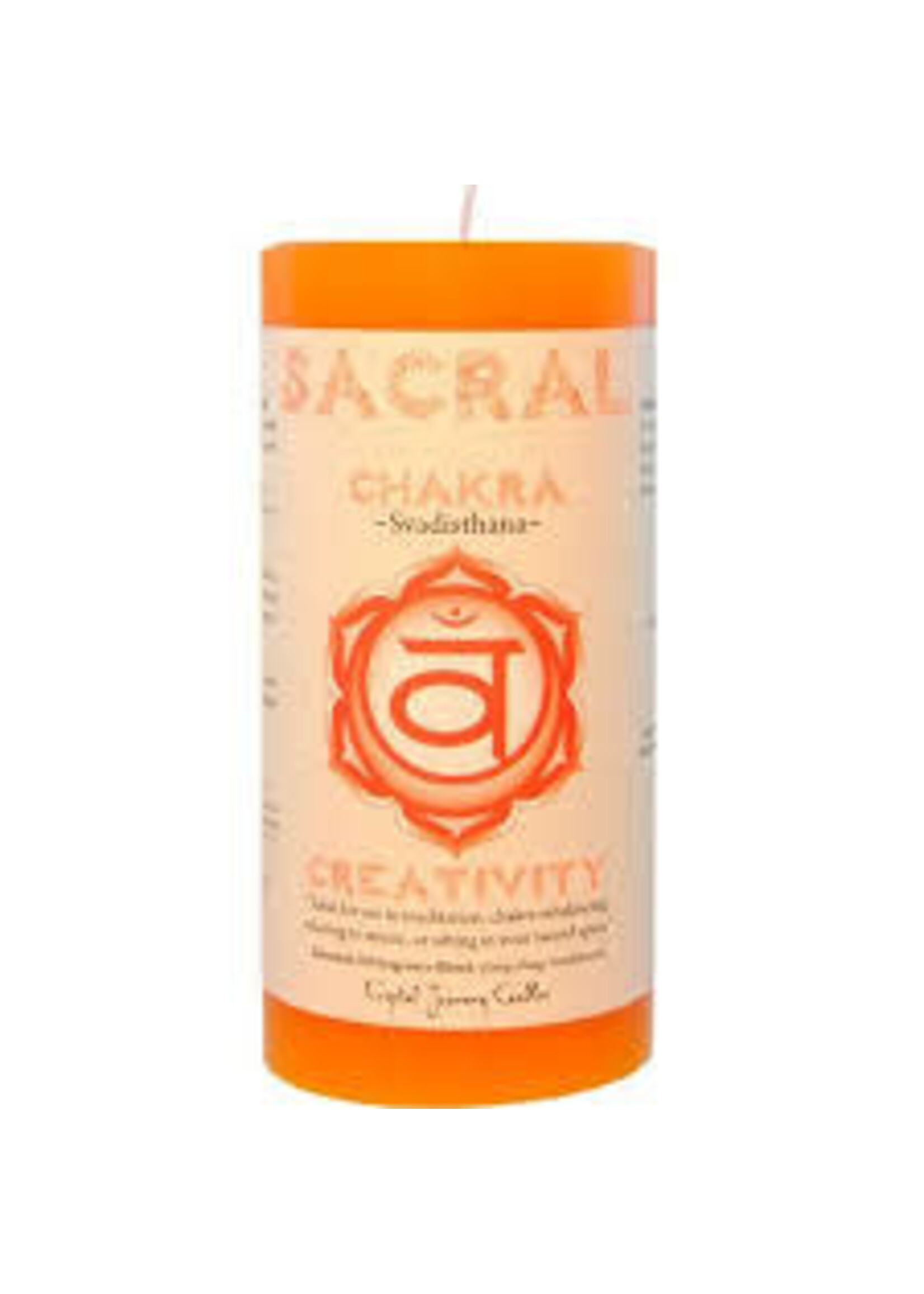 Candle Pillar Sacral Chakra