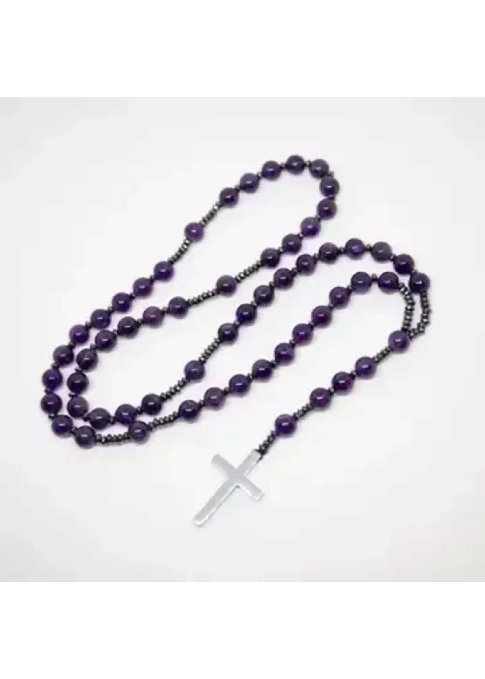 Rosary Prayer Beads Amethyst A Grade 8mm