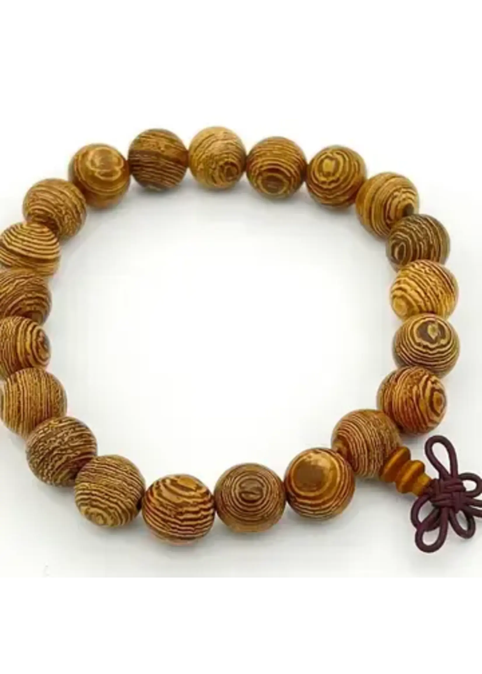 Bracelet Mala Prayer Phoenix Tail Wood 10mm