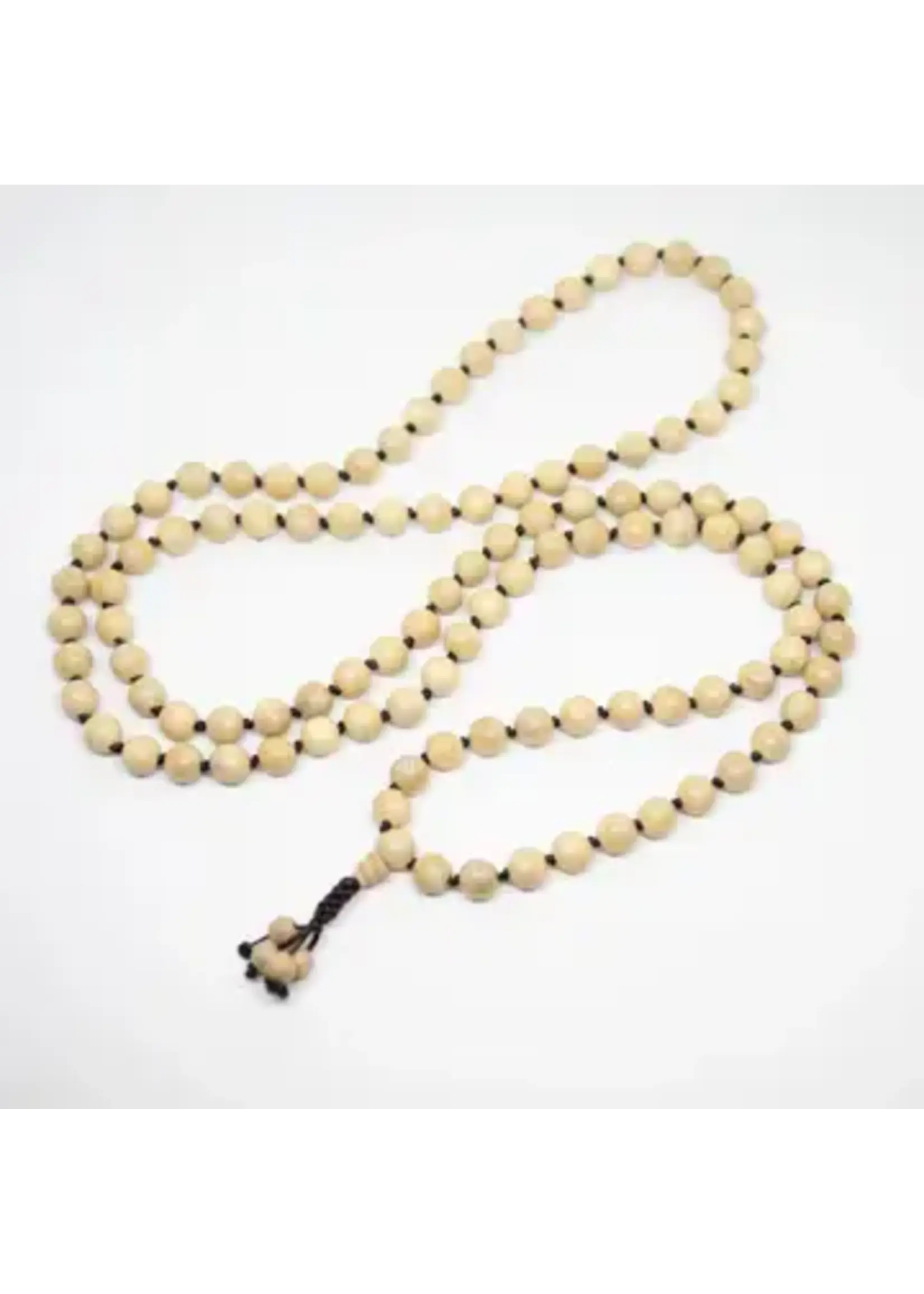 Mala Prayer Camphor Wood Knotted 108 Bead 8mm