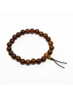 Bracelet Sustainably Grown Yew Wood Beaded Mala 8mm