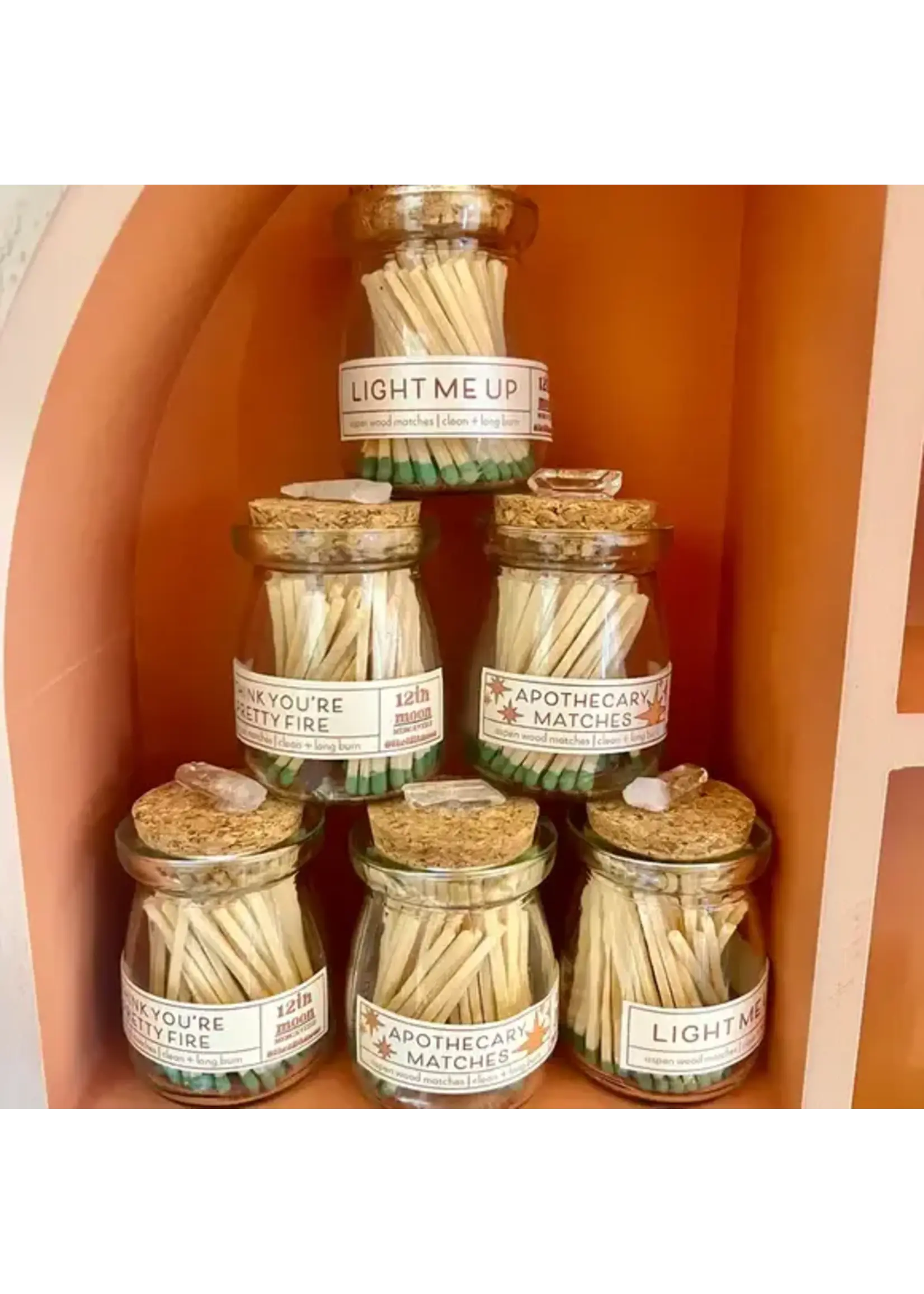 Apothecary Matches Jar Light Me Up