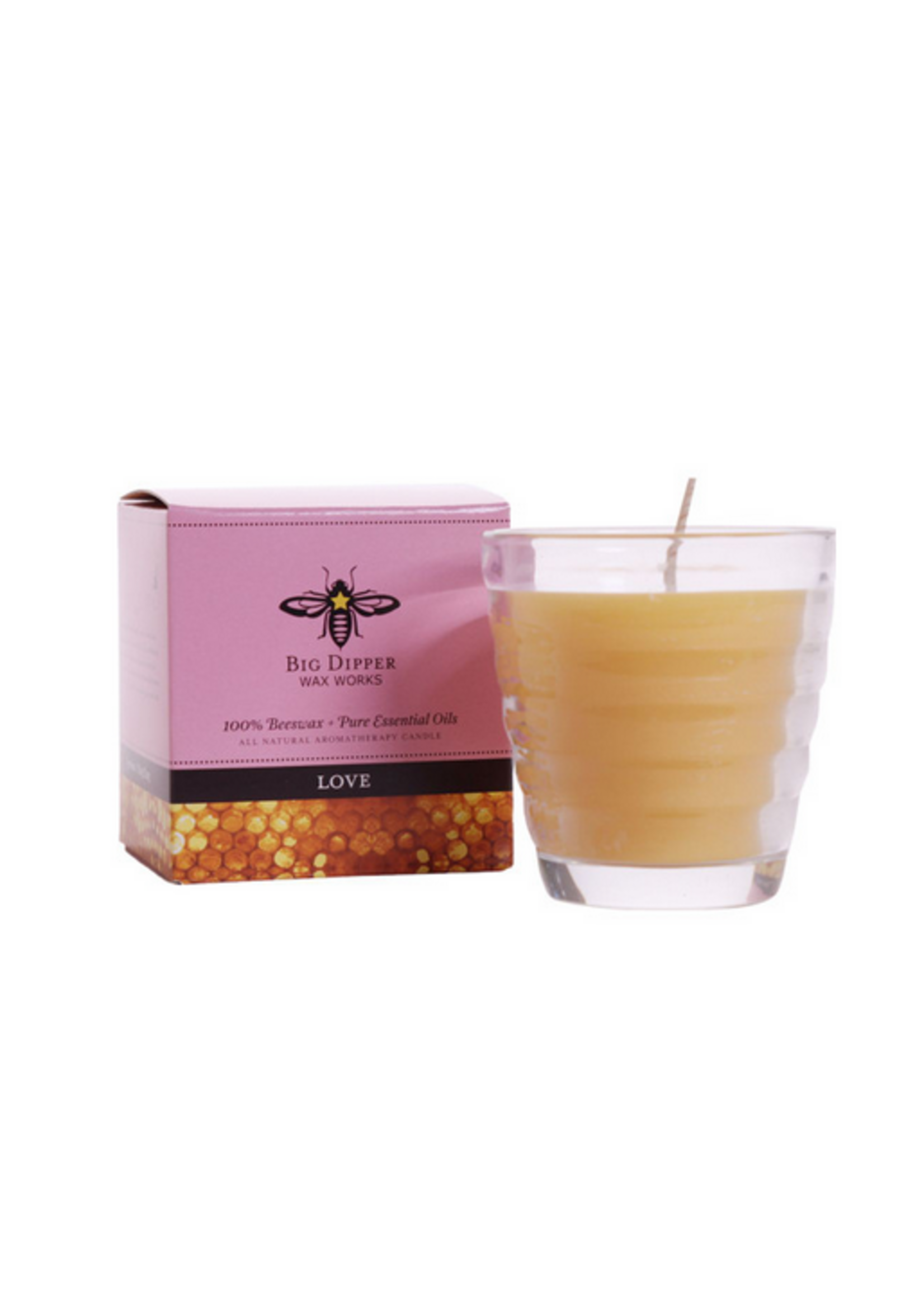 Big Dipper Candle Beehive Glass Love 4.2 oz