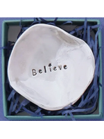 Pewter Charm Bowl Believe