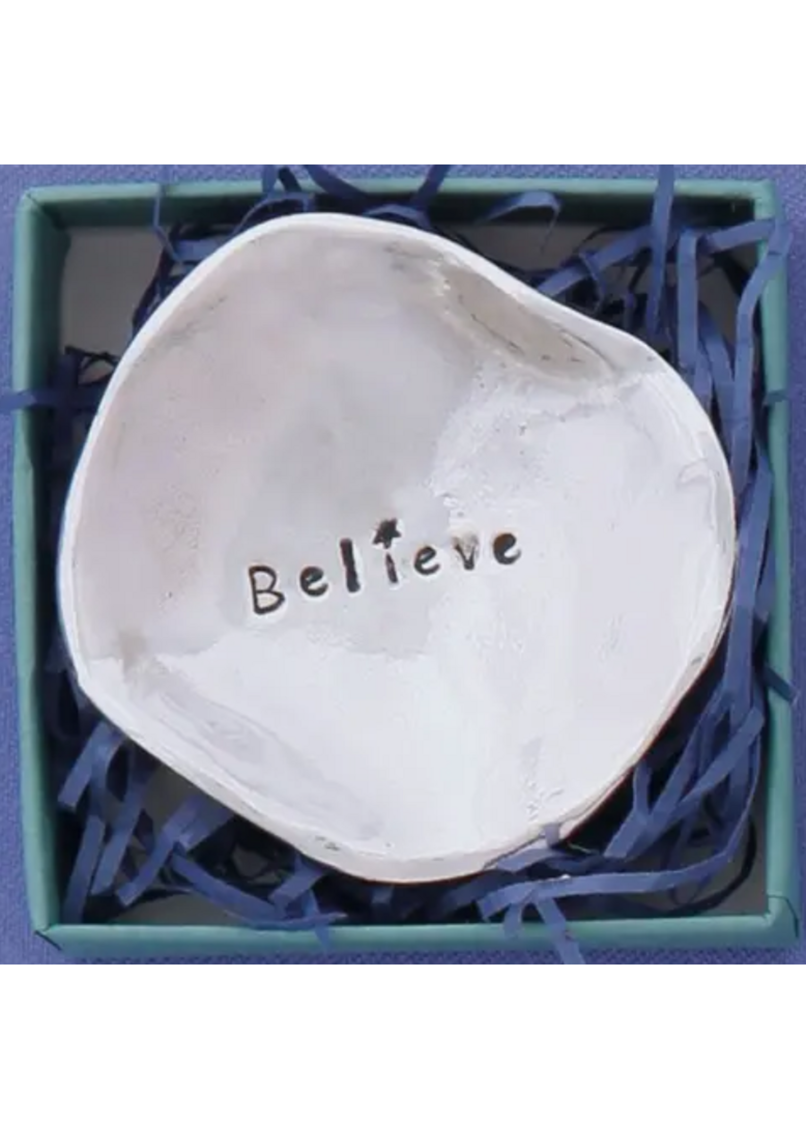 Pewter Charm Bowl Believe