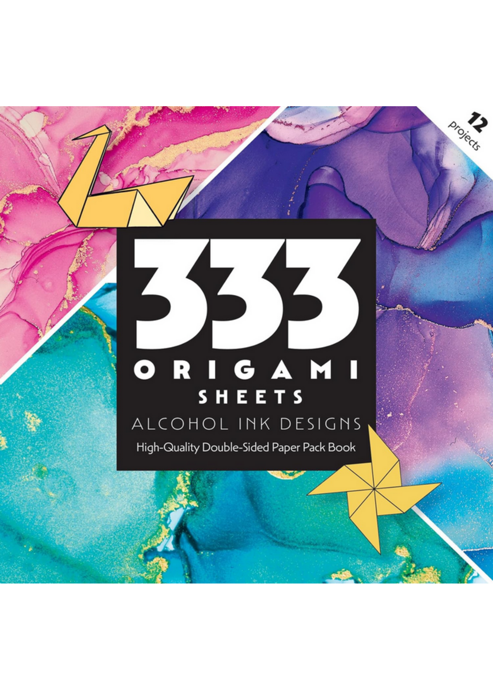 333 Origami Sheets Alcohol Ink Designs