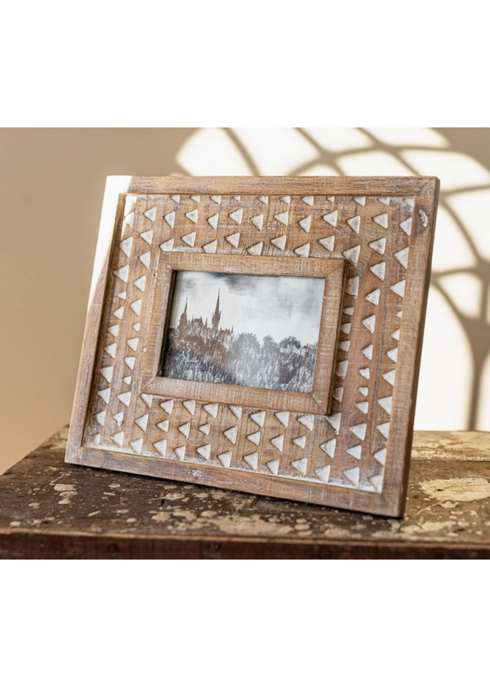 4'' x 6'' Carved Photo Frame