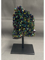 Titanium Druzy on Stand