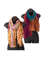 2 Panel Recycled Sari Scarves