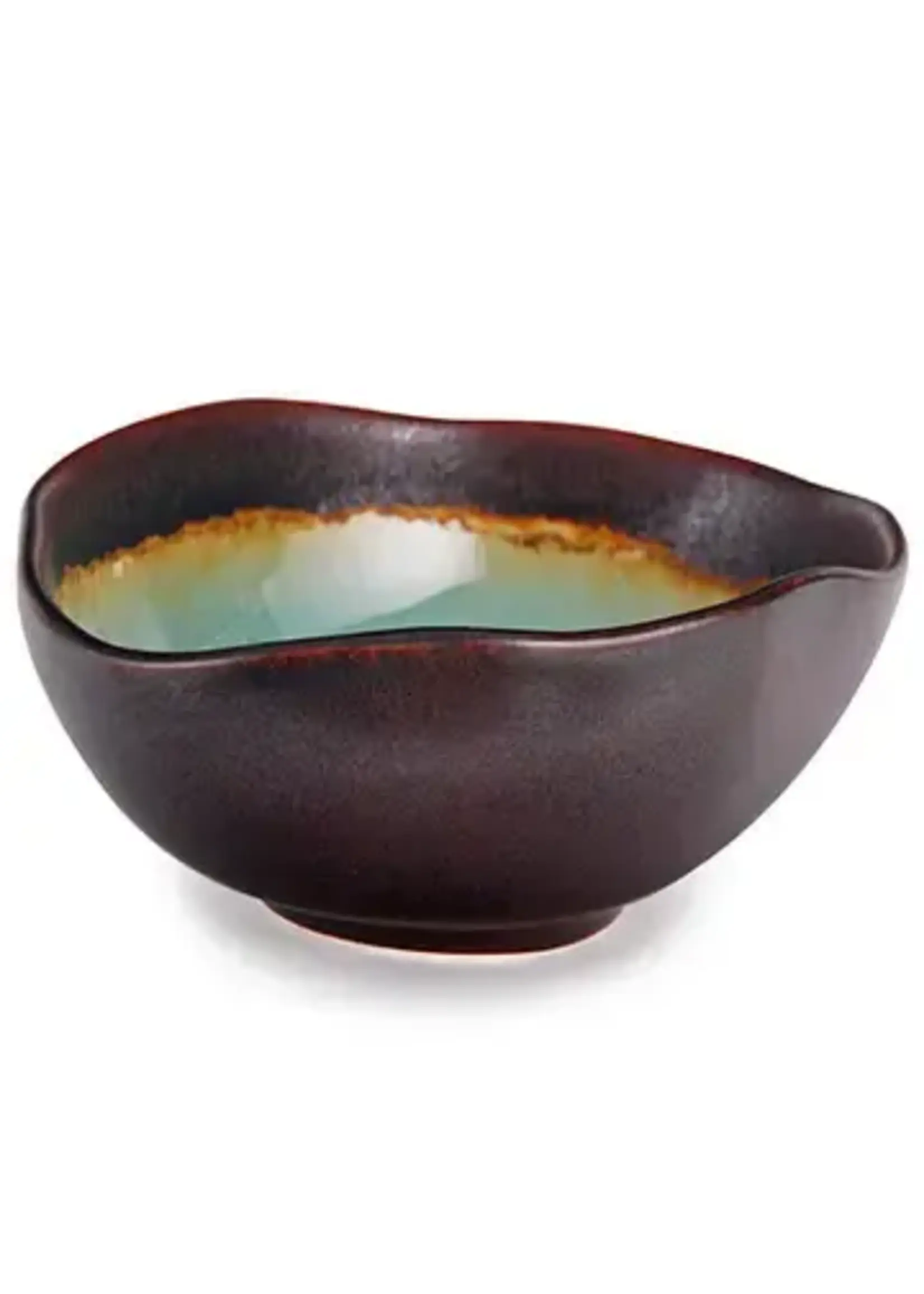 Bowl Porcelain Medium Midori Kanyu 5.75"L x 4.5"H X 2.5"H