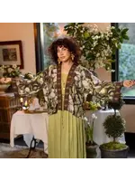 Market Of Stars Fleur De Lune Pixie Duster Crop Kimono w/ Florals & Bees