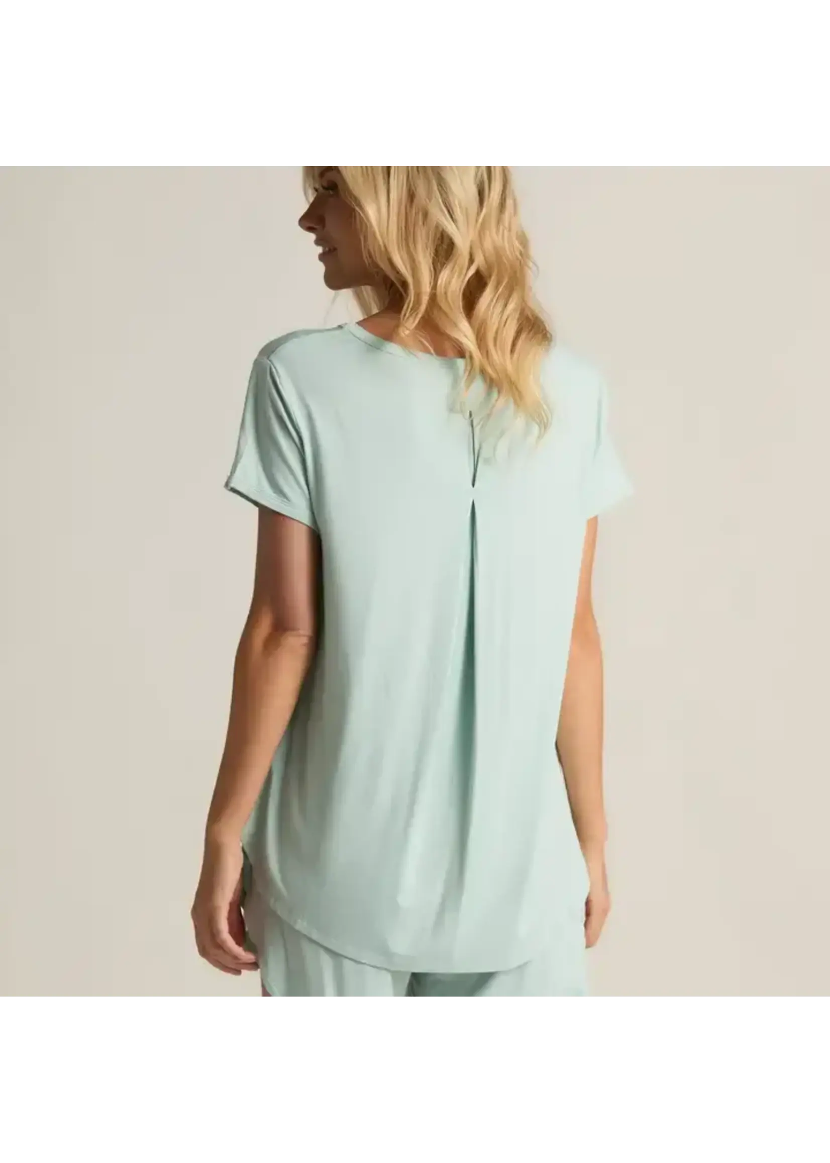 Faceplant Bamboo Tulip Tee Aqua Large