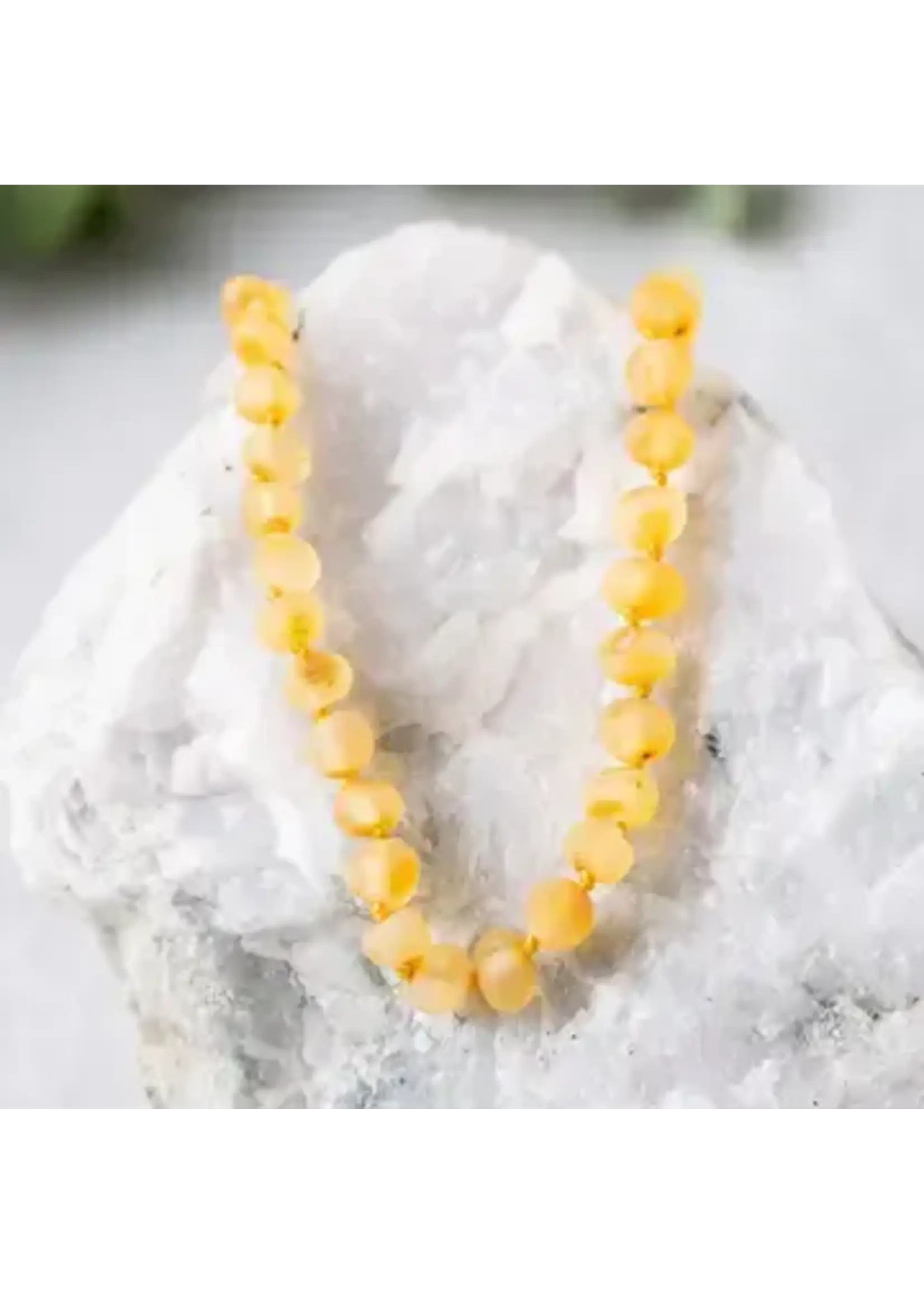 RBAmber Necklace Raw Honey Amber Baltic 18"