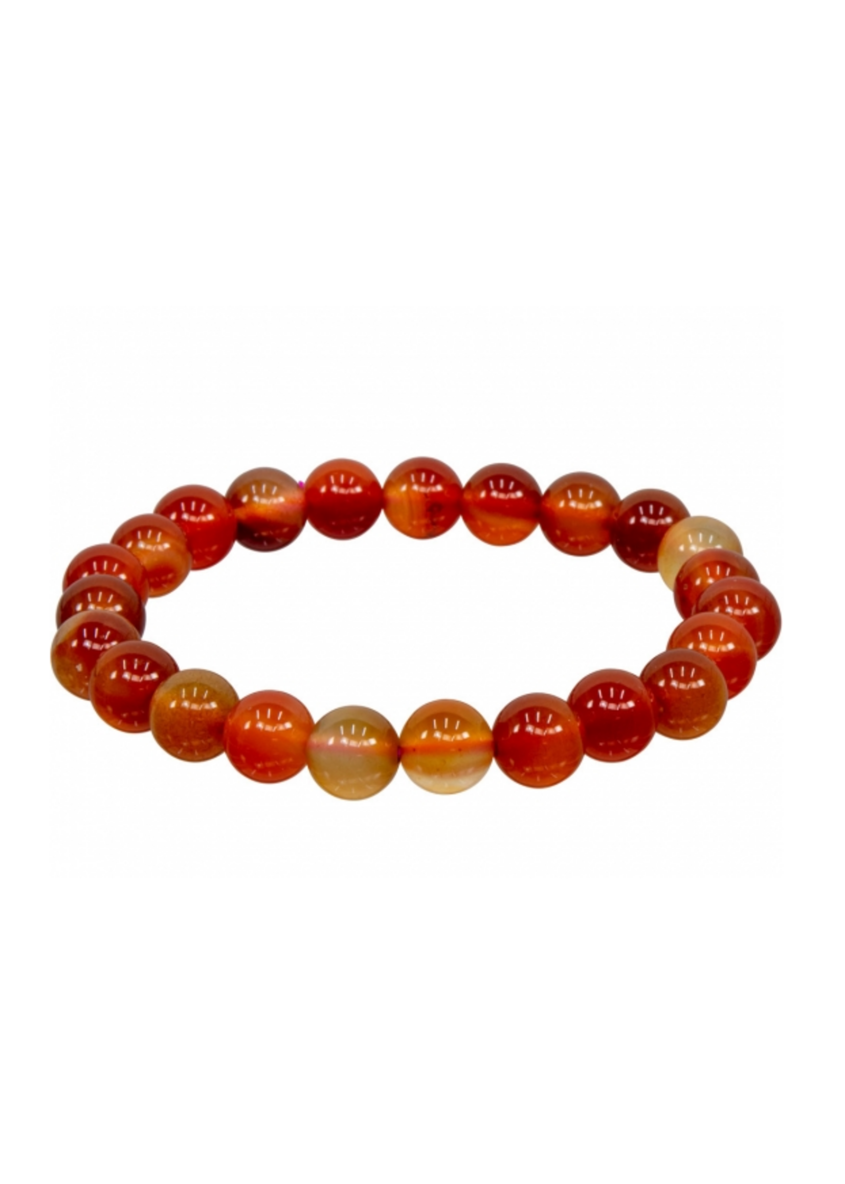 Bracelet 8mm Brown & Red Agate