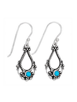 Earingss SS Gran Open Turquoise
