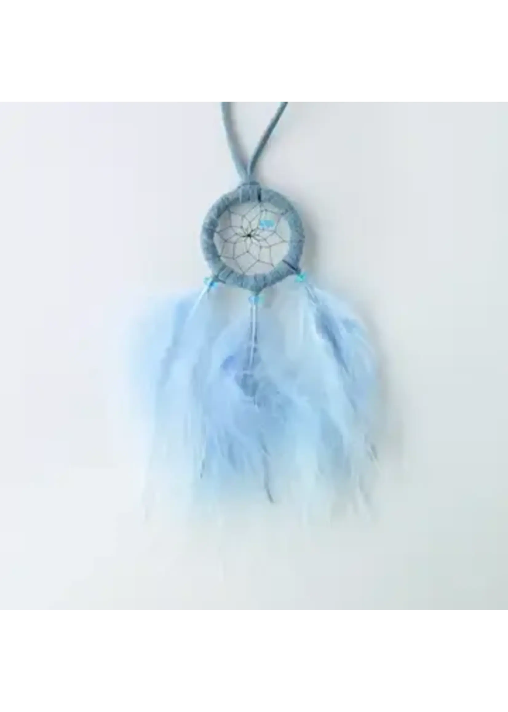 Dream Catcher Baby Blue Fluffy 1.5"