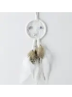 Dream Catcher White with Semi Precious Stones 2"