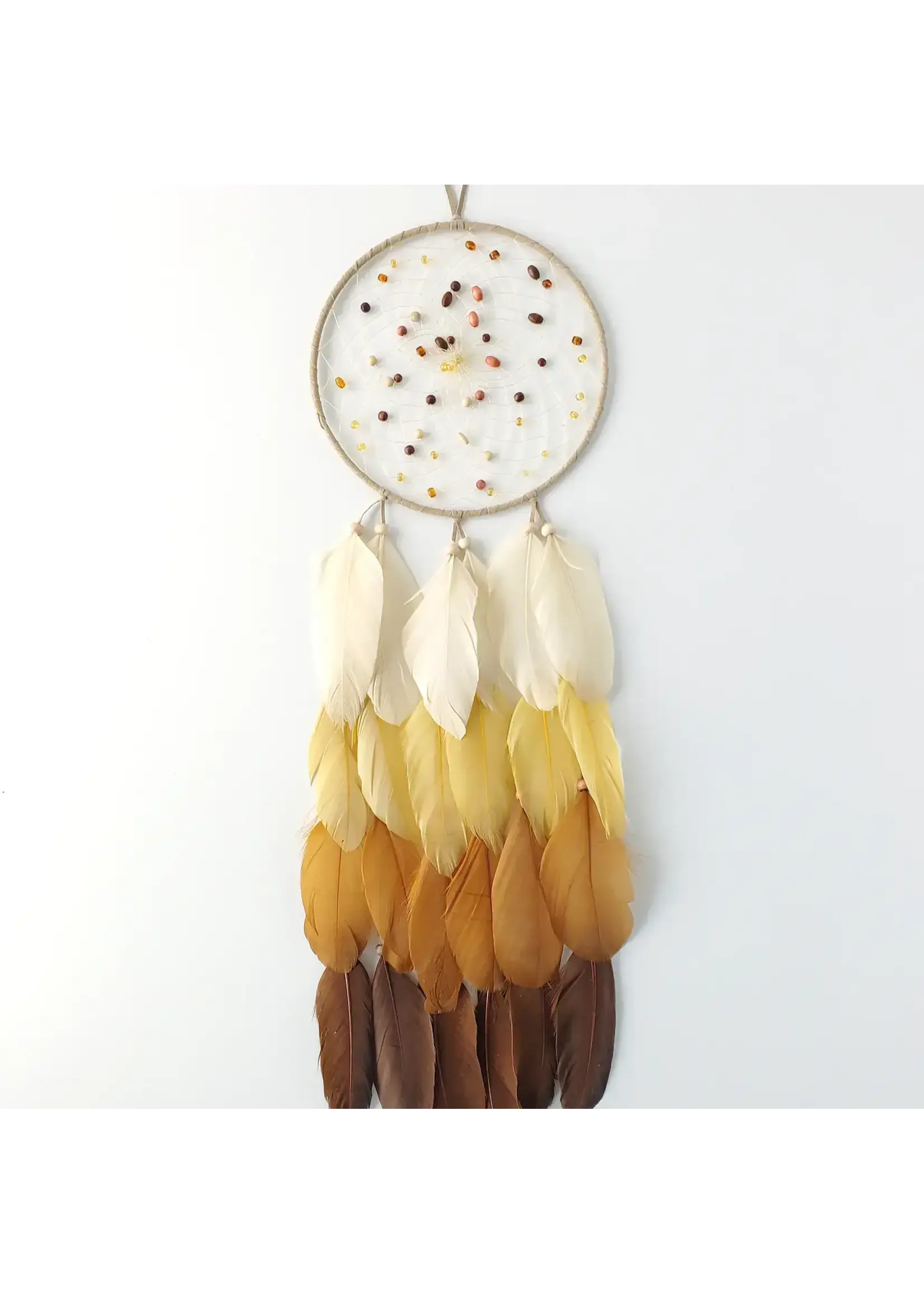 Dream Catcher Gold & Brown Ombre 7"