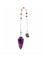 Pendulum Chakra Curved Amethyst