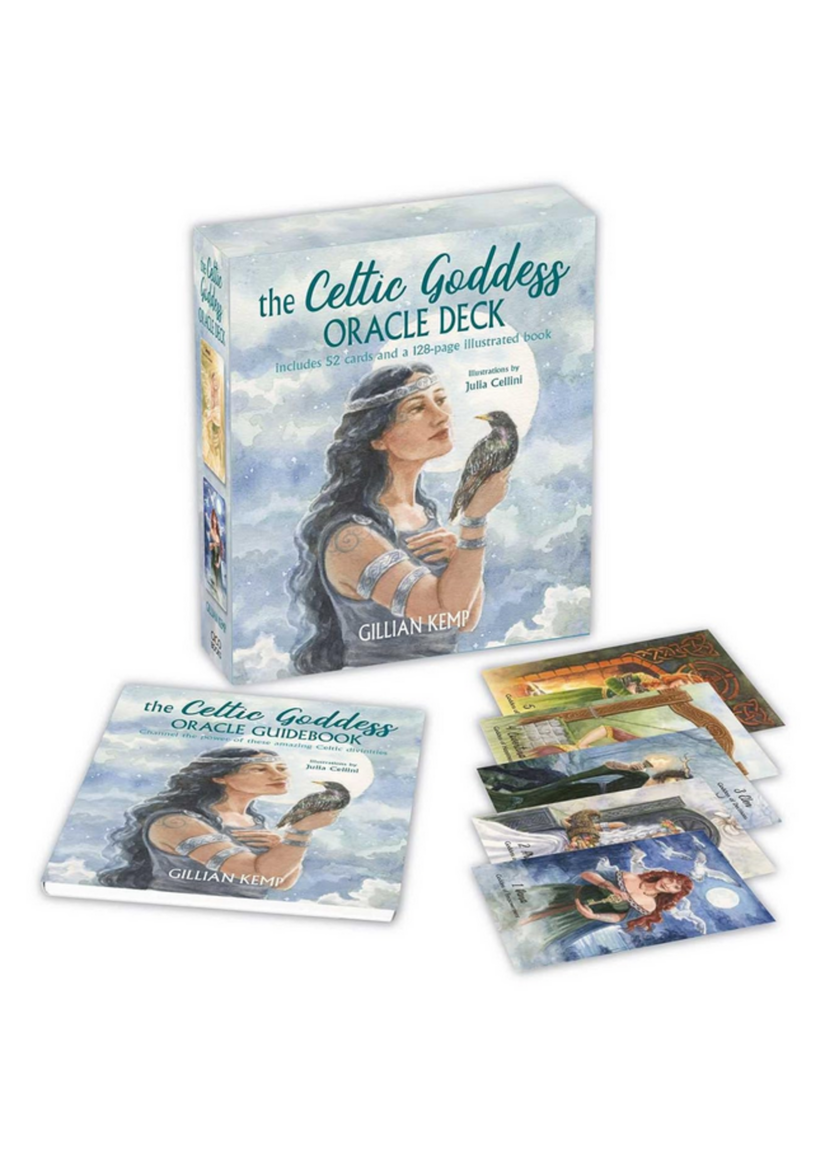 Deck Celtic Goddess Oracle 52 cards and illustrated book