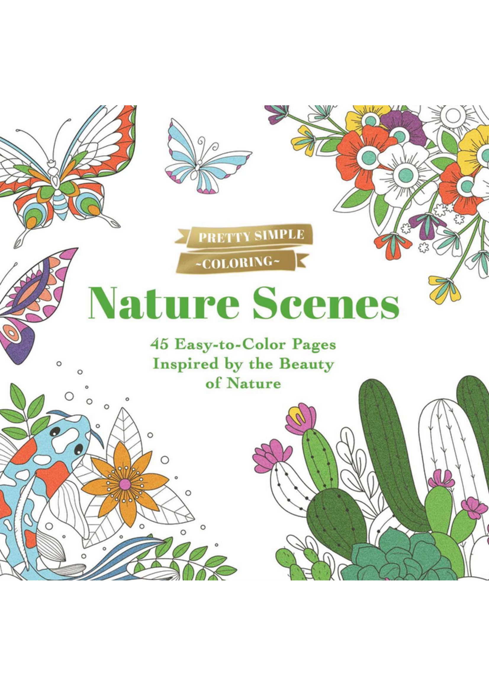 Pretty Simple Coloring Nature Scenes