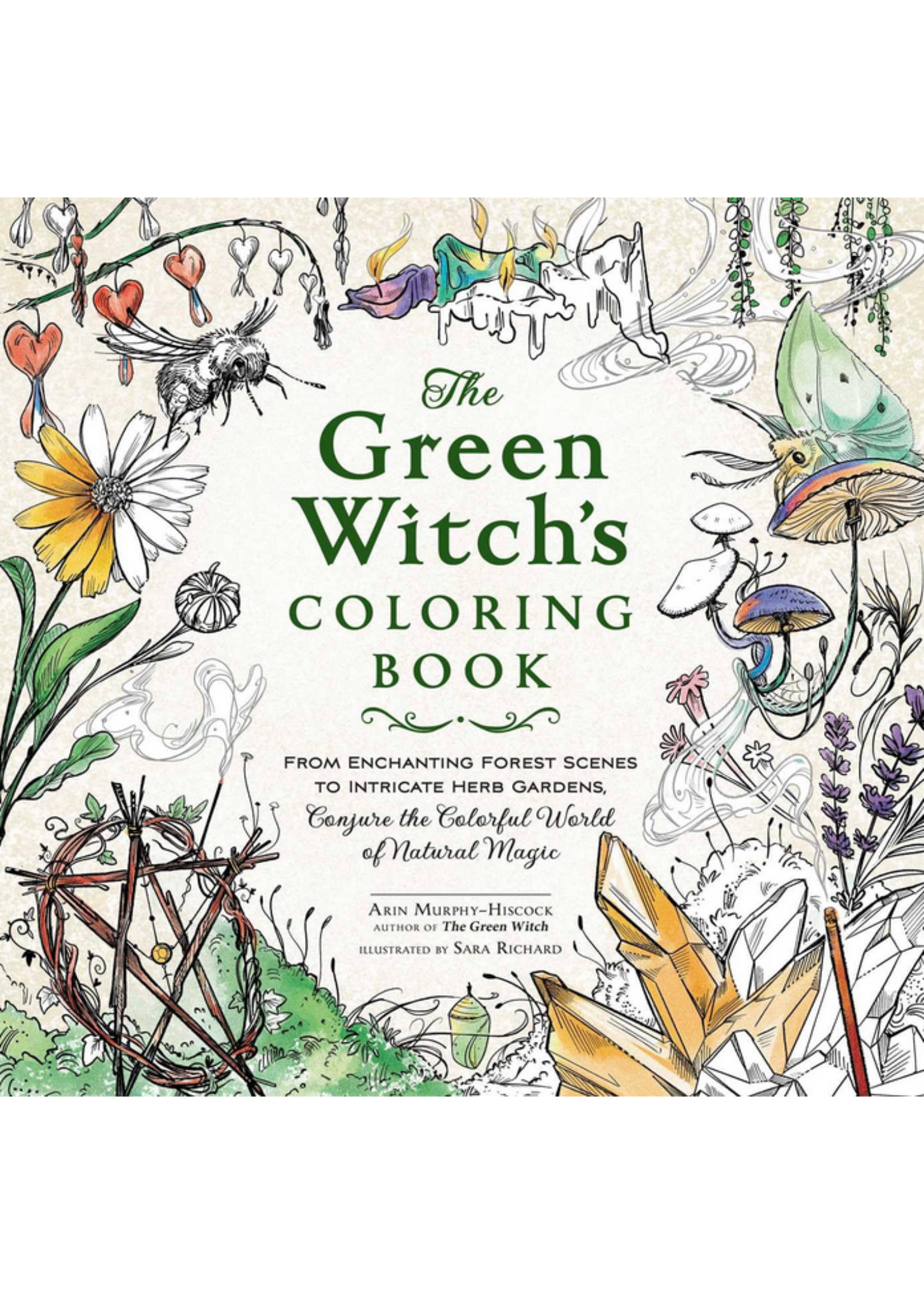SIMON & SCHUSTER The Green Witch's Coloring Book