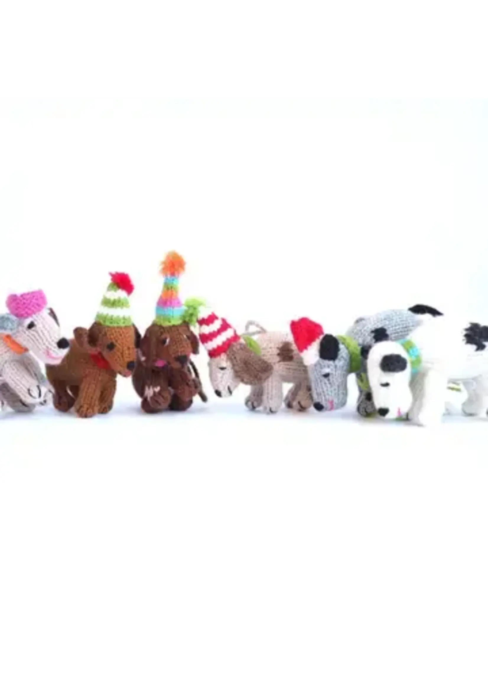 Ornament Dog With Stocking