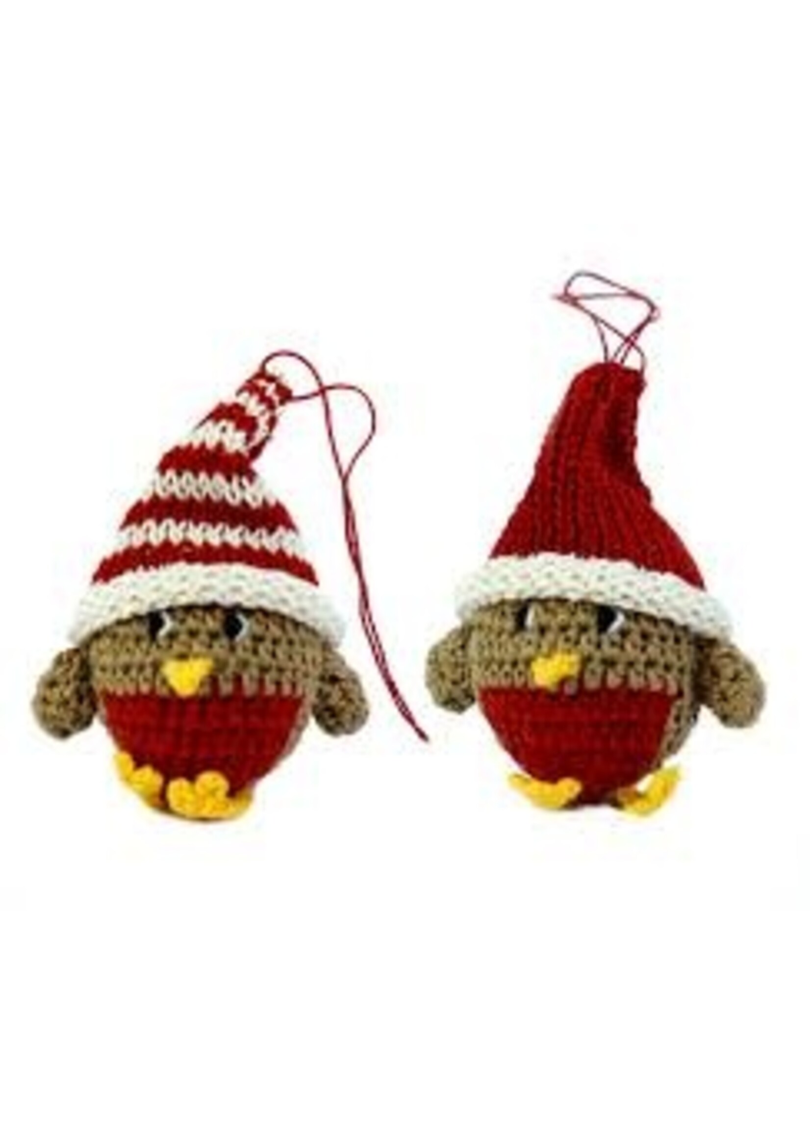 Ornament Robin with Hat